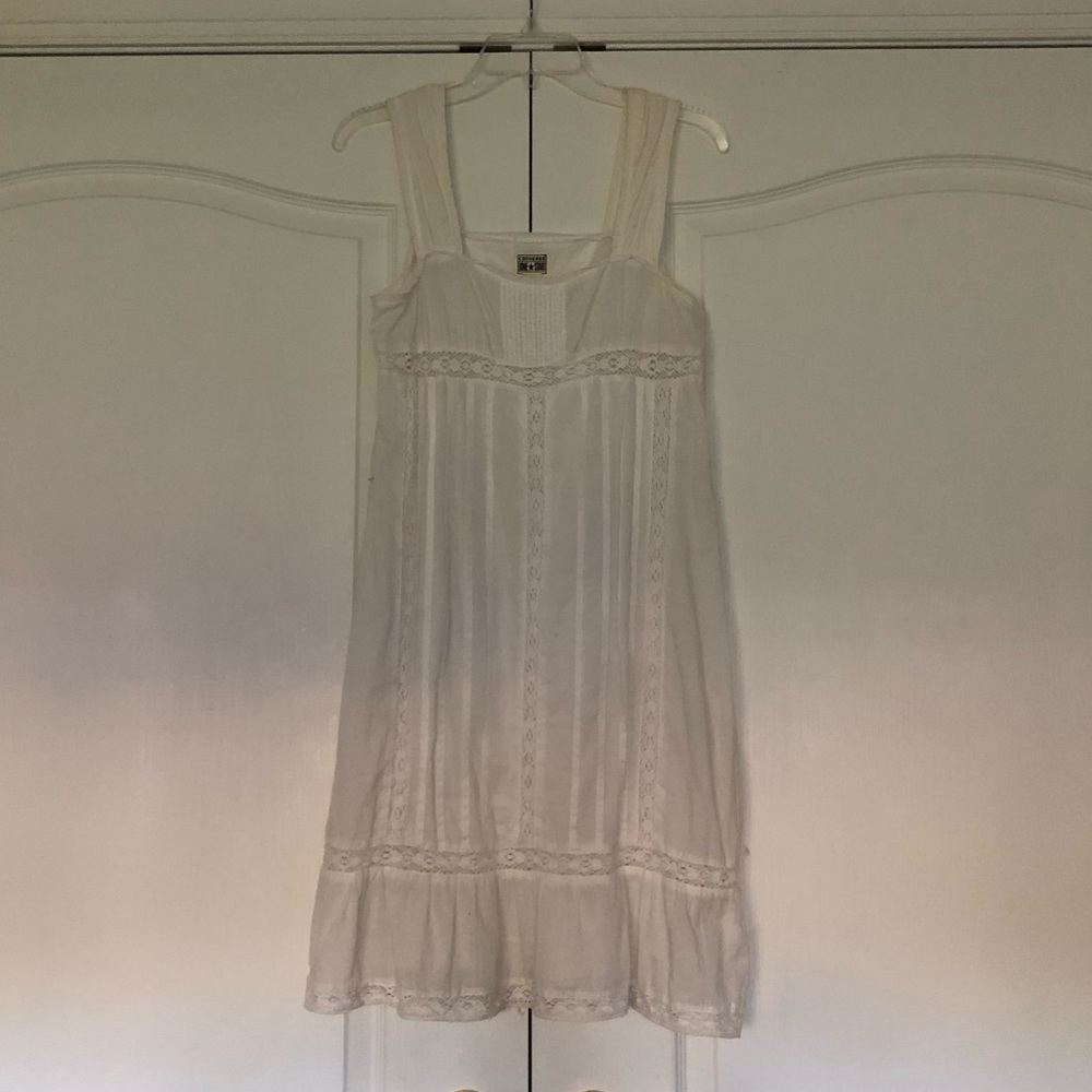 SALE!!!Converse White Lace Crochet Linen Dress